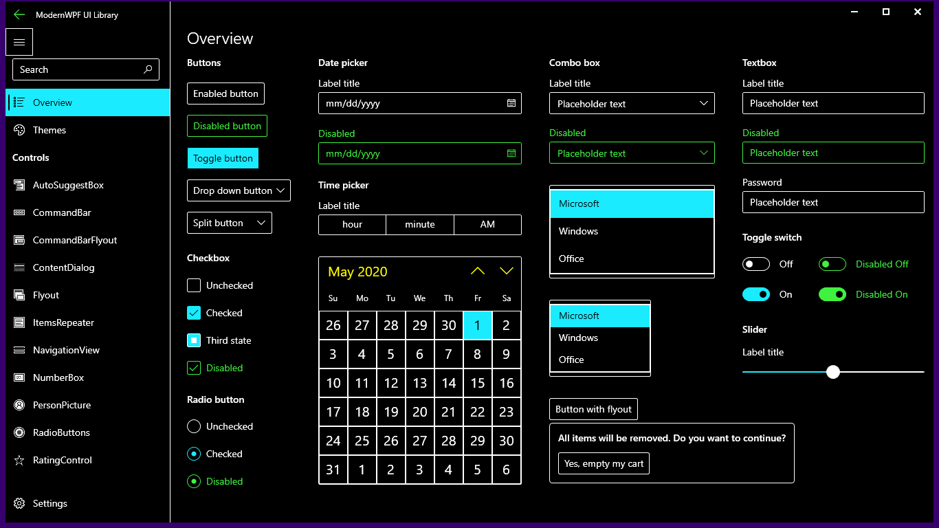 وضع التباين العالي High contrast mode