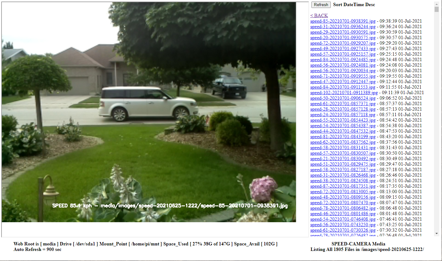 صفحة ويب مجلد صور الكاميرا السريعة