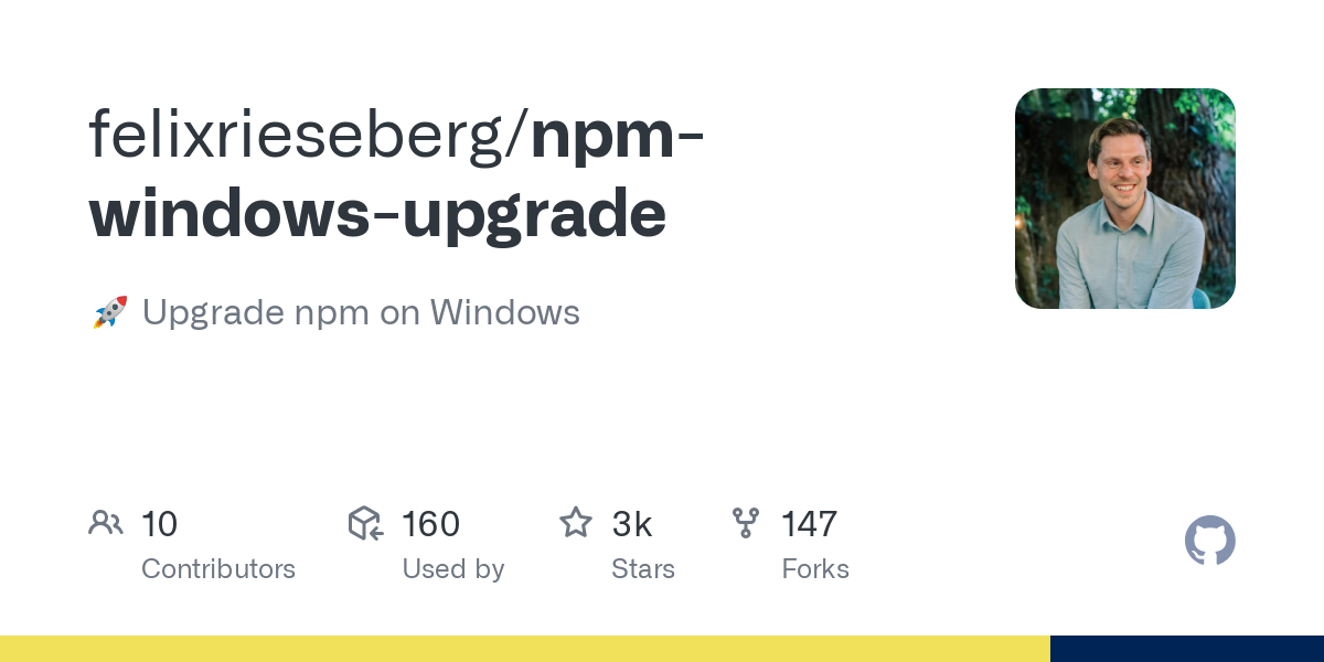 npm windows upgrade