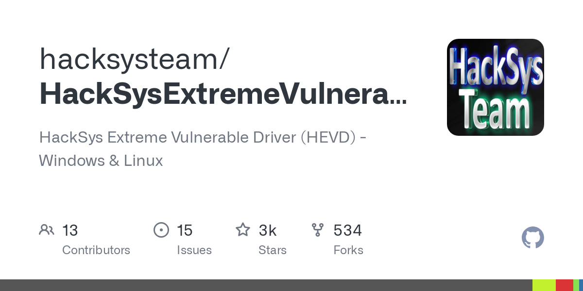 HackSysExtremeVulnerableDriver
