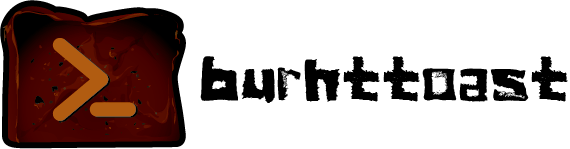 번트 토스트 로고 배너