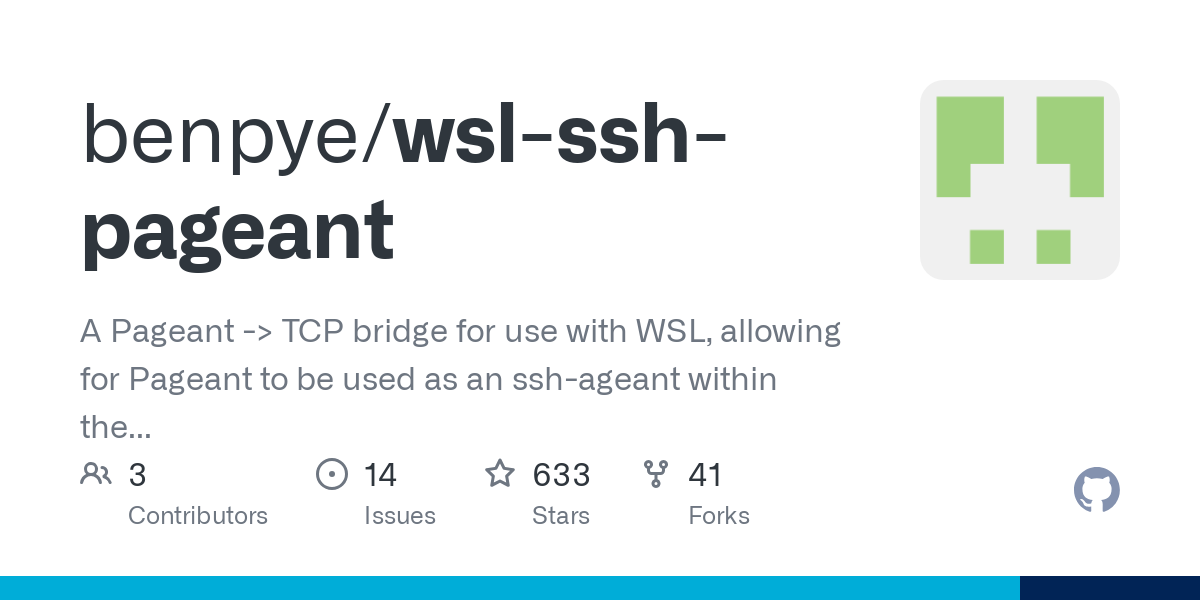 wsl ssh pageant