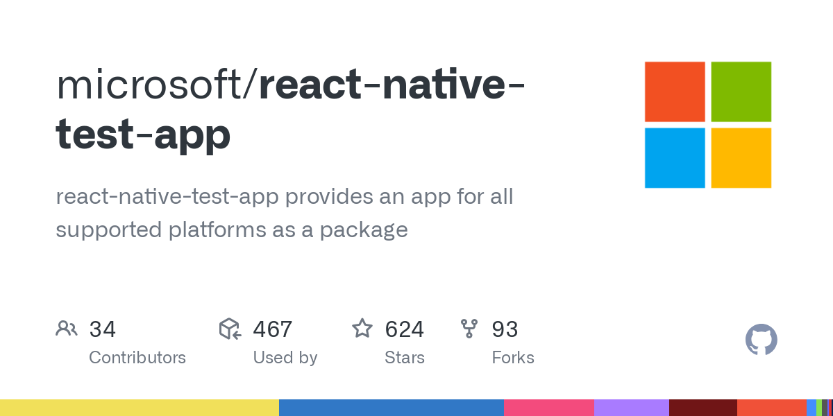 react native test app