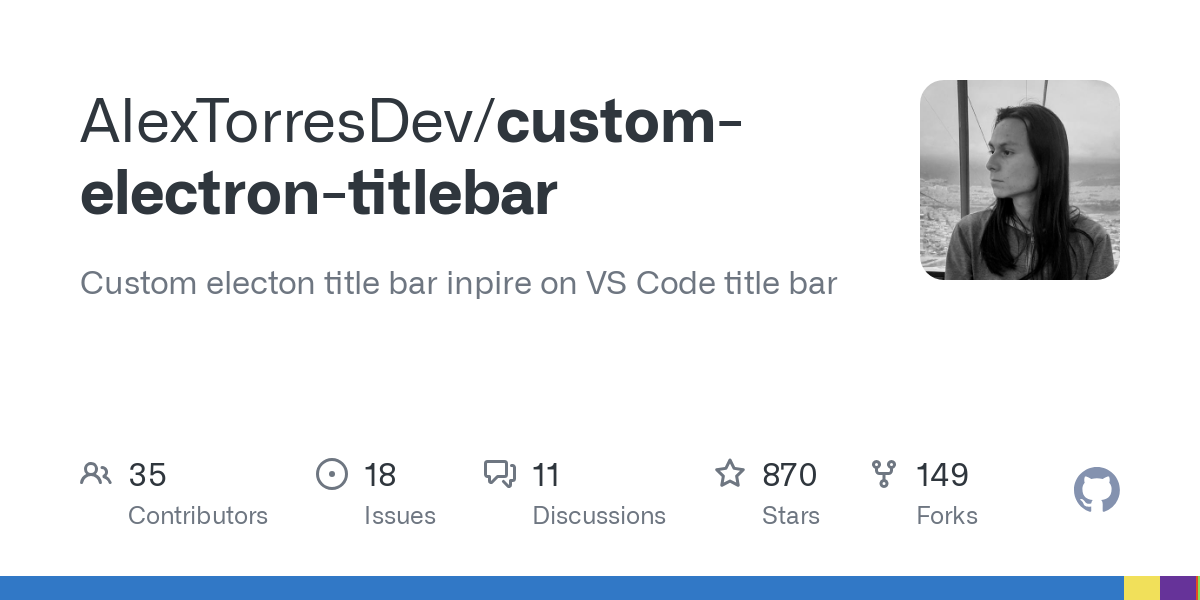 custom electron titlebar