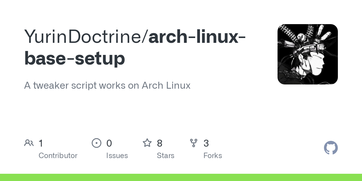 arch linux base setup