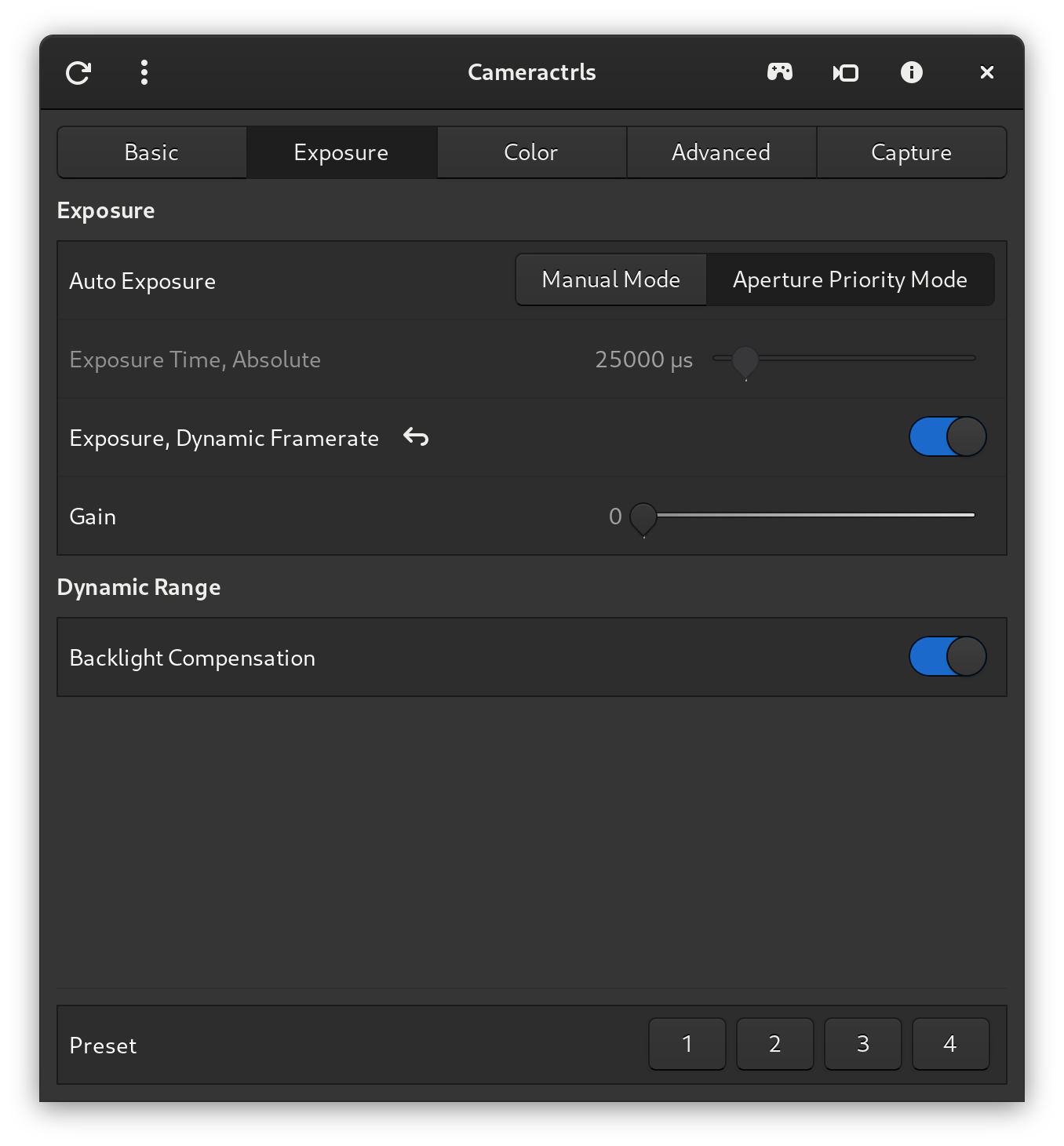 Cameractrls 이미지 화면