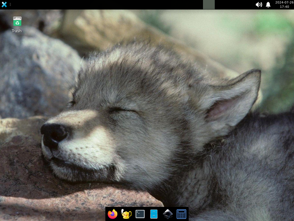 Minbianer Desktop -Übersicht