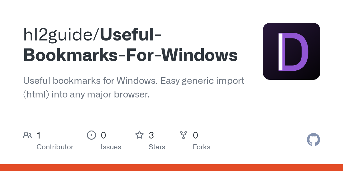 Useful Bookmarks For Windows