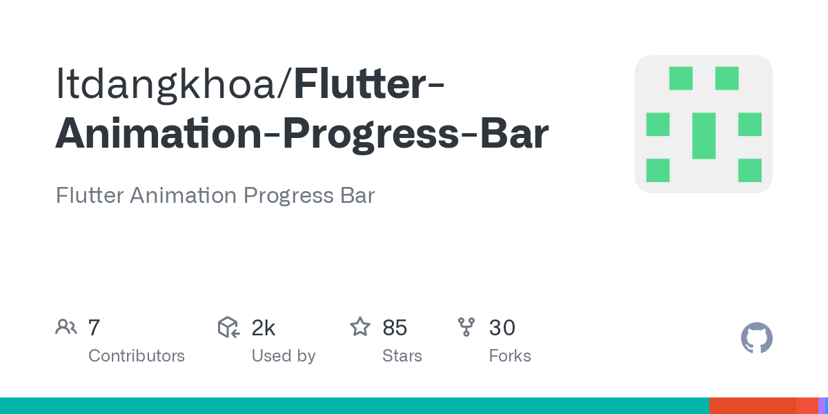 Flutter Animation Progress Bar