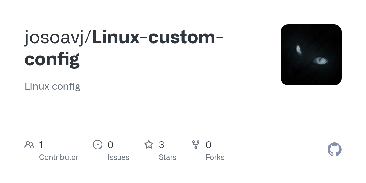 Linux custom config