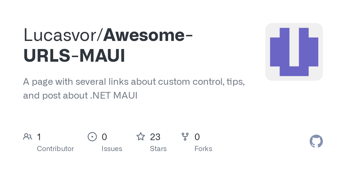 Awesome URLS MAUI