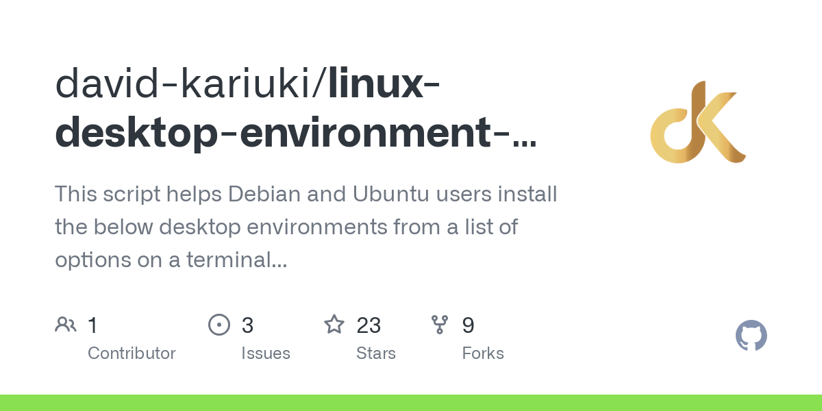 linux desktop environment tool cli