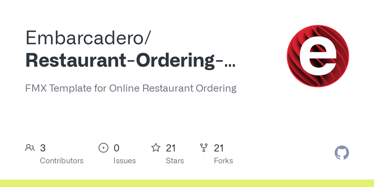 Restaurant Ordering Template