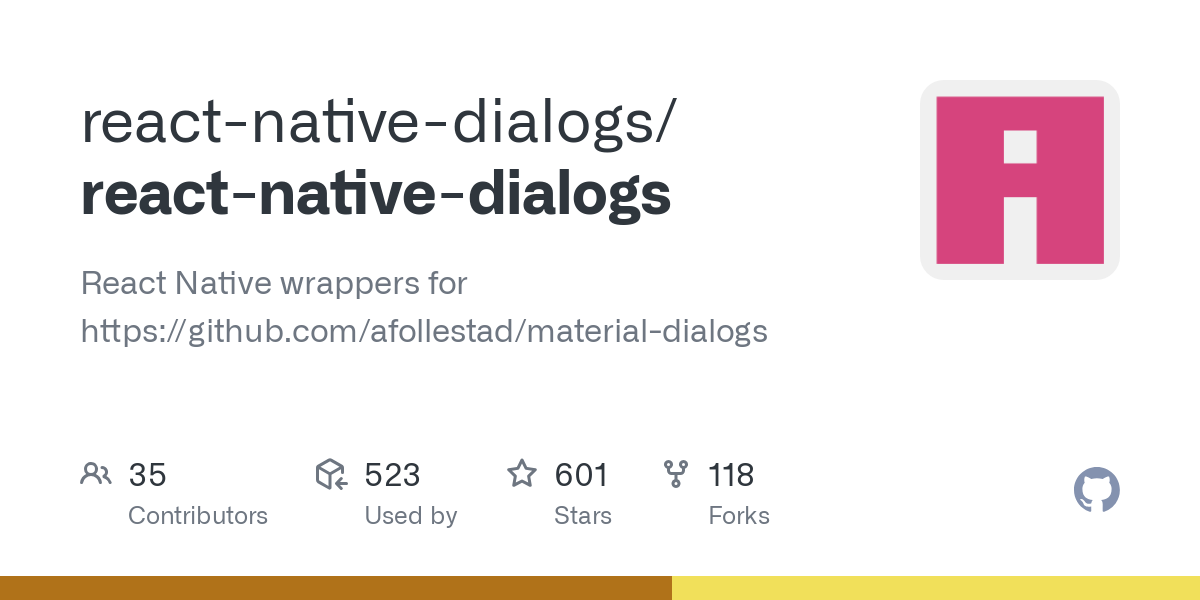 react native dialogs