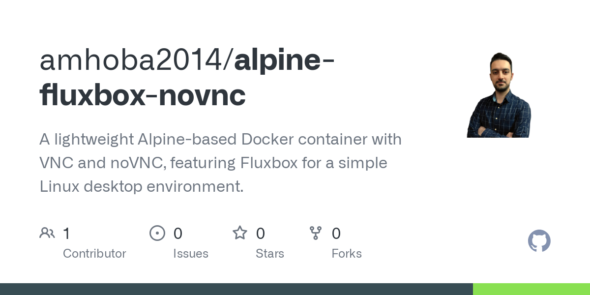 alpine fluxbox novnc