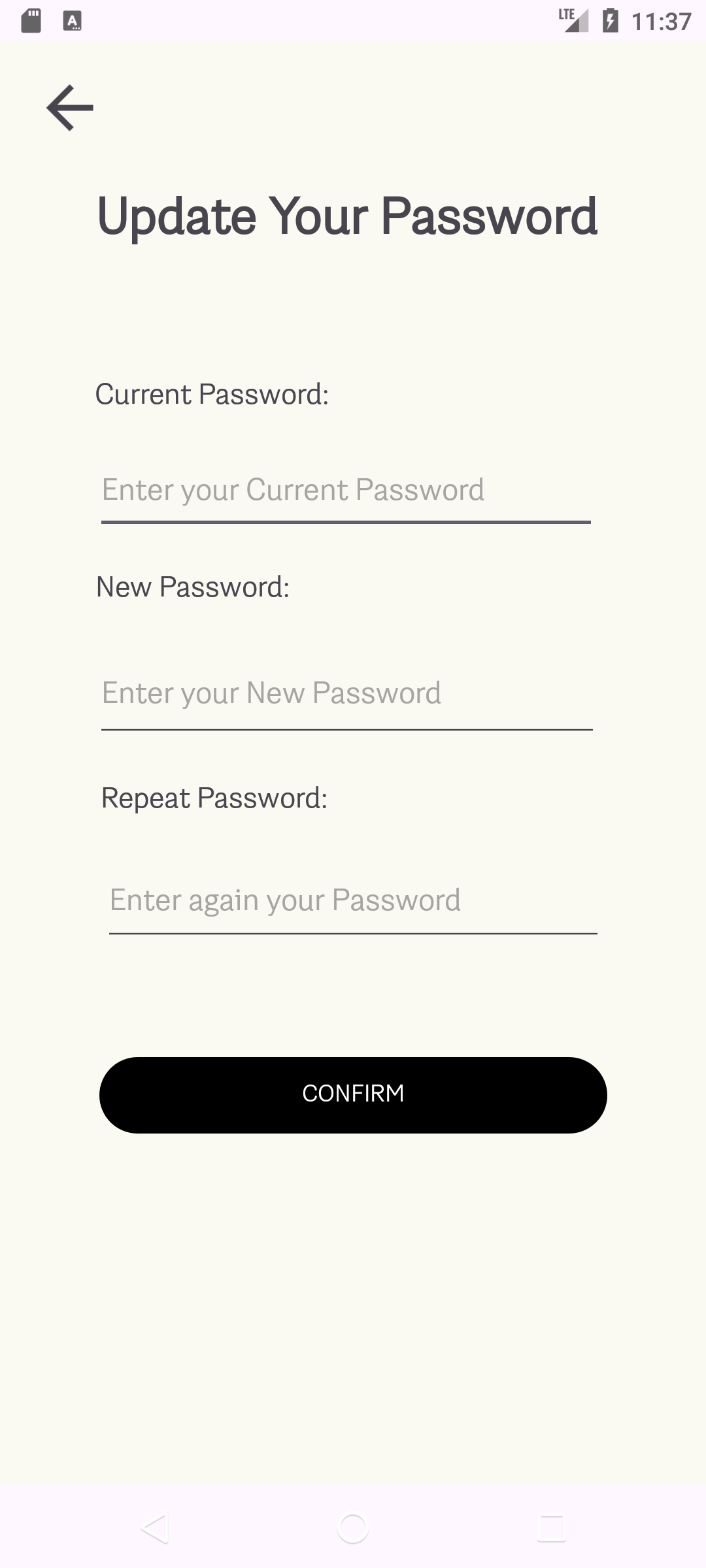 تحديث صورة كلمة مرور الحساب