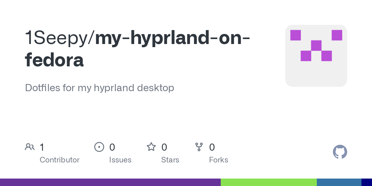 my hyprland on fedora