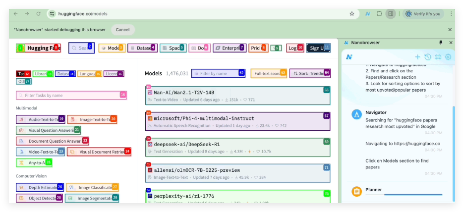 เวอร์ชันโอเพ่นซอร์สของ OpenAI Operator อยู่ที่นี่! Nanobrowser Browser AI Autmation Superman ฟรี - บทความ AI