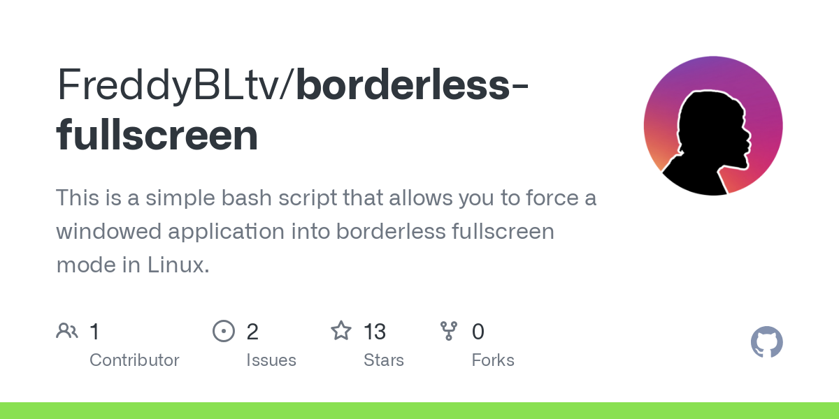 borderless fullscreen