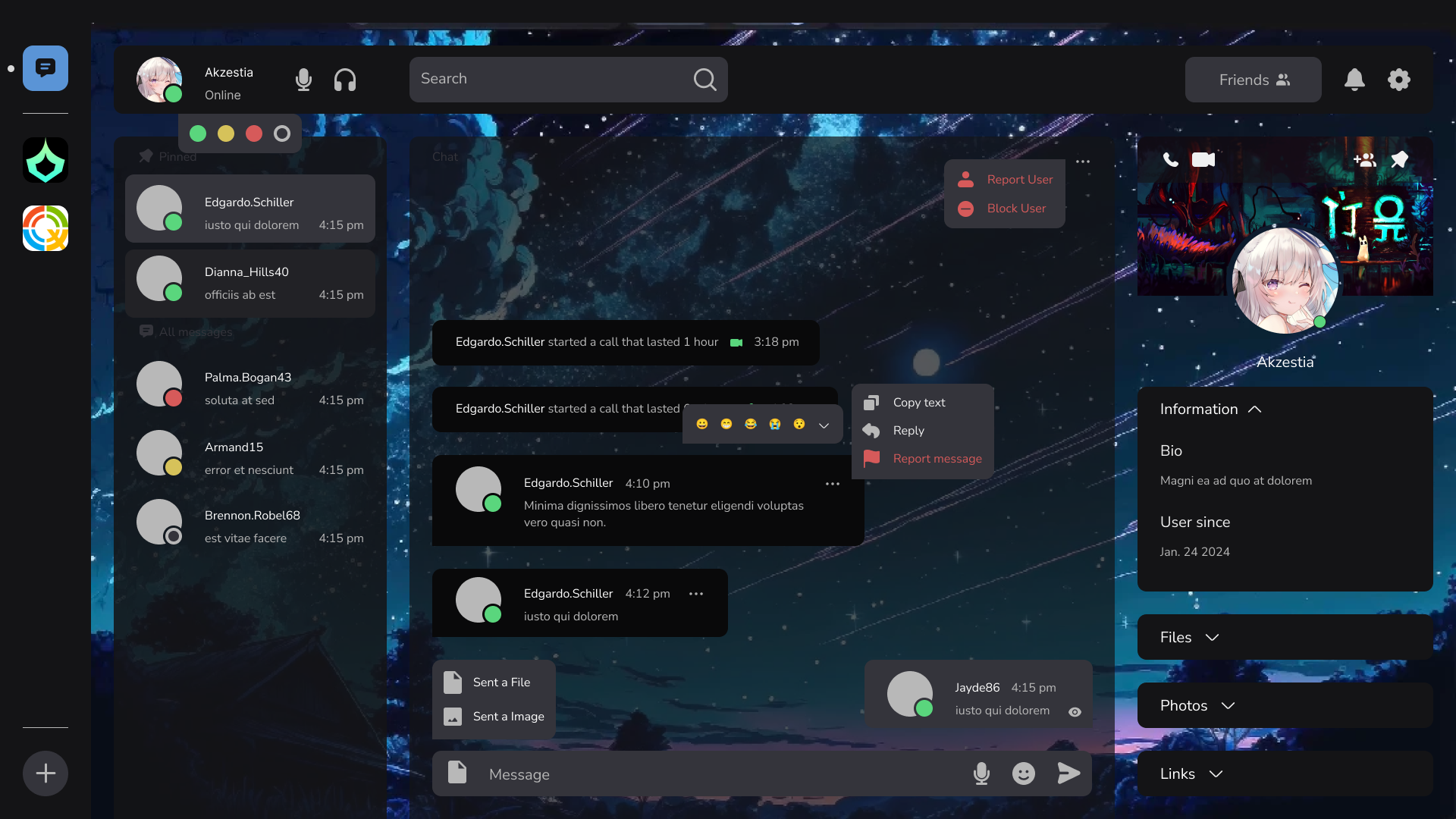 사용자 프로필 미리보기