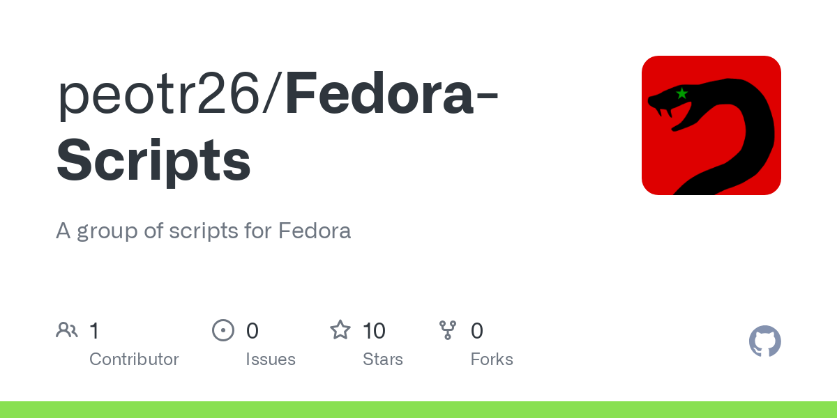 Fedora Scripts