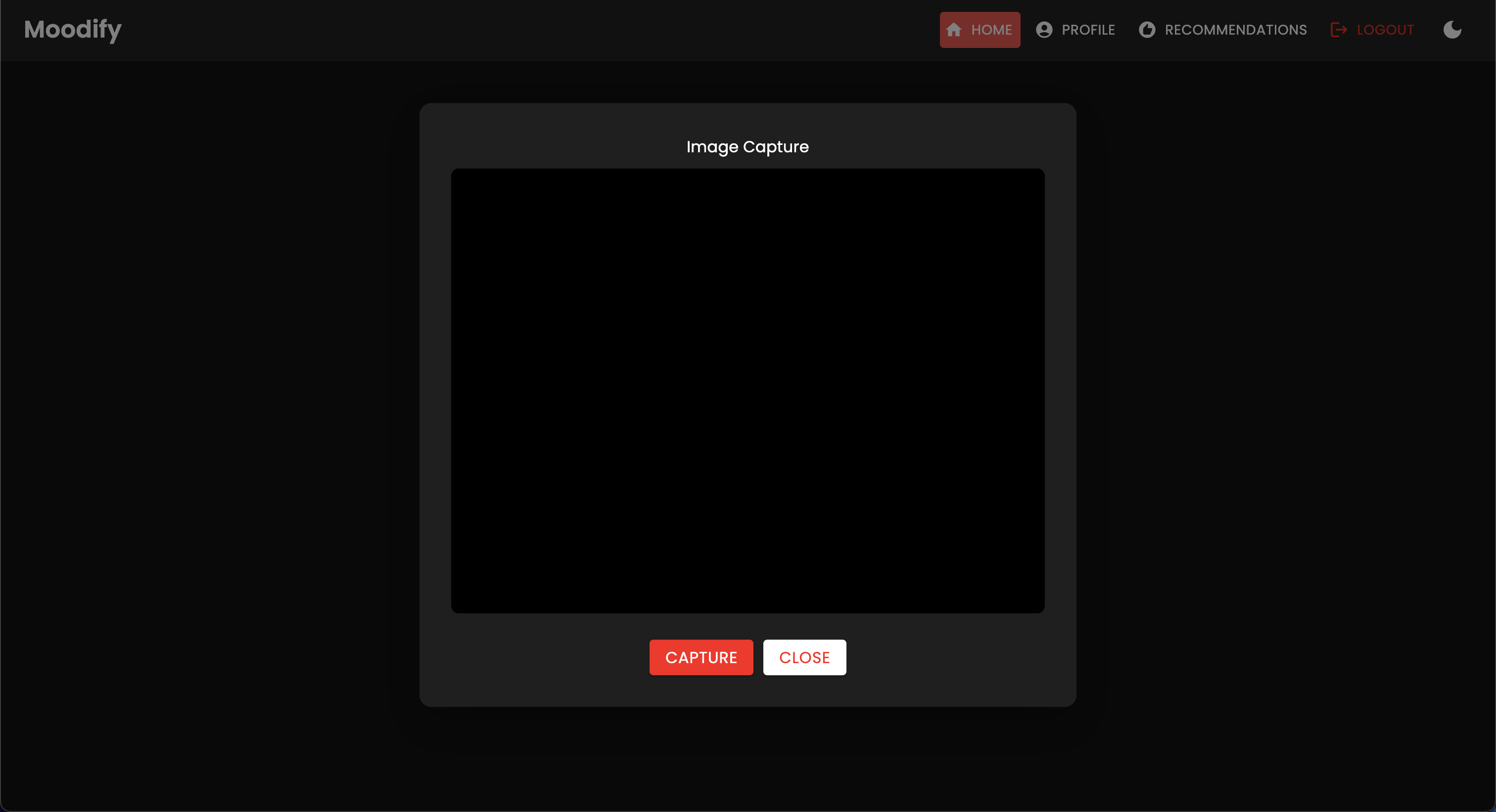 إدخال الوجه - الوضع المظلم