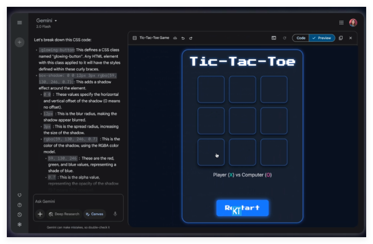 Google Gemini เพิ่มเครื่องมือการแก้ไขและการเข้ารหัสเอกสารและฟังก์ชั่นพอดคาสต์ Ai -Generating - บทความ AI