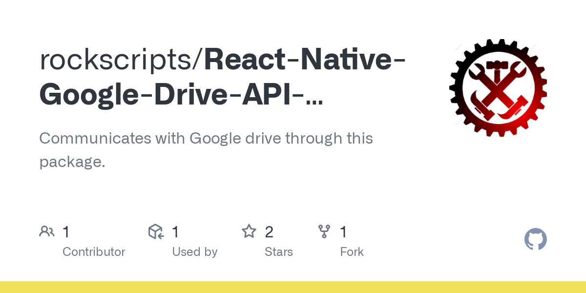 React Native Google Drive API Wrapper