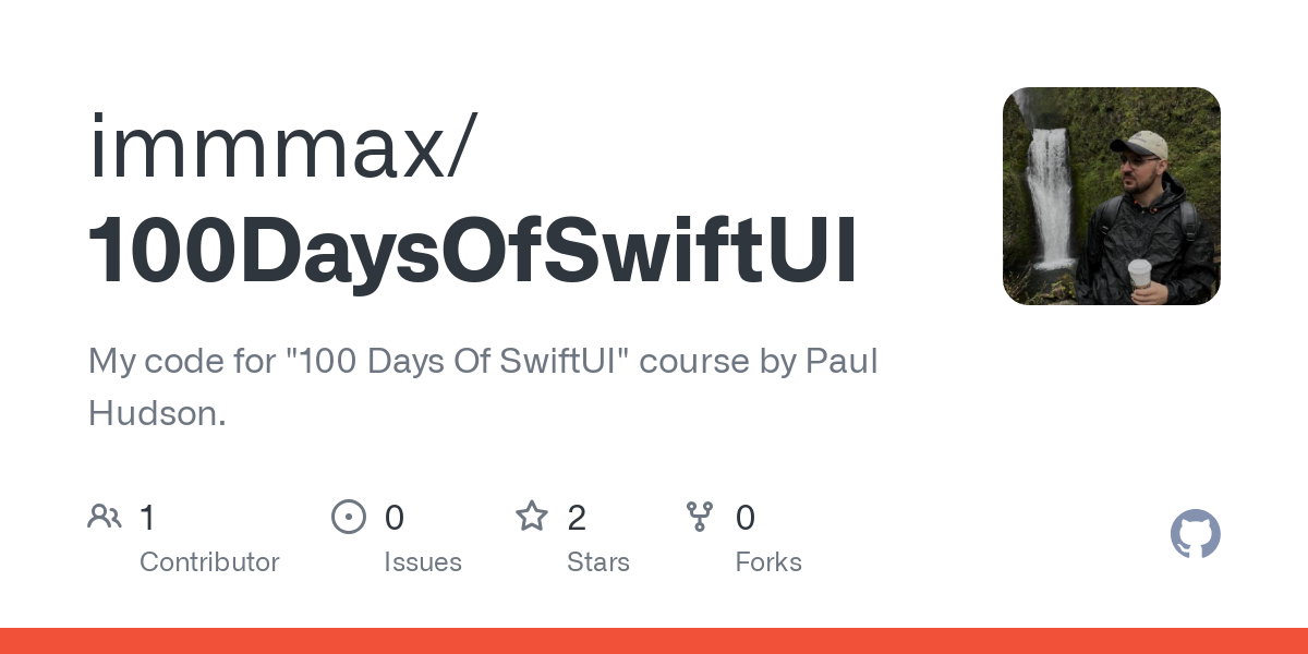 100DaysOfSwiftUI