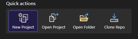 새로운 프로젝트