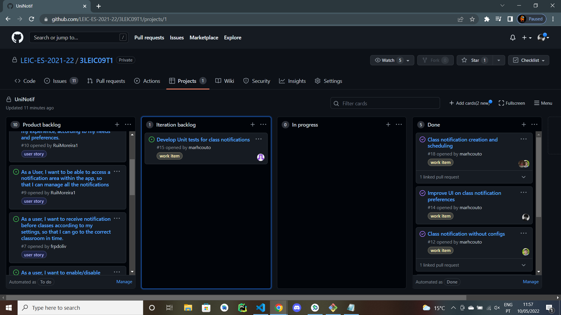 첫 번째 반복의 인쇄