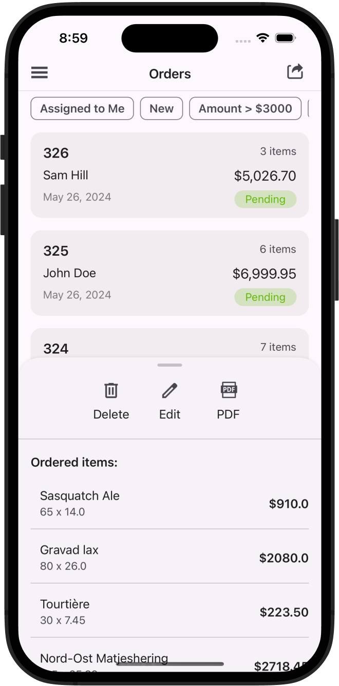 DeVexpress CRM 데모 - 마스터 - 퇴거