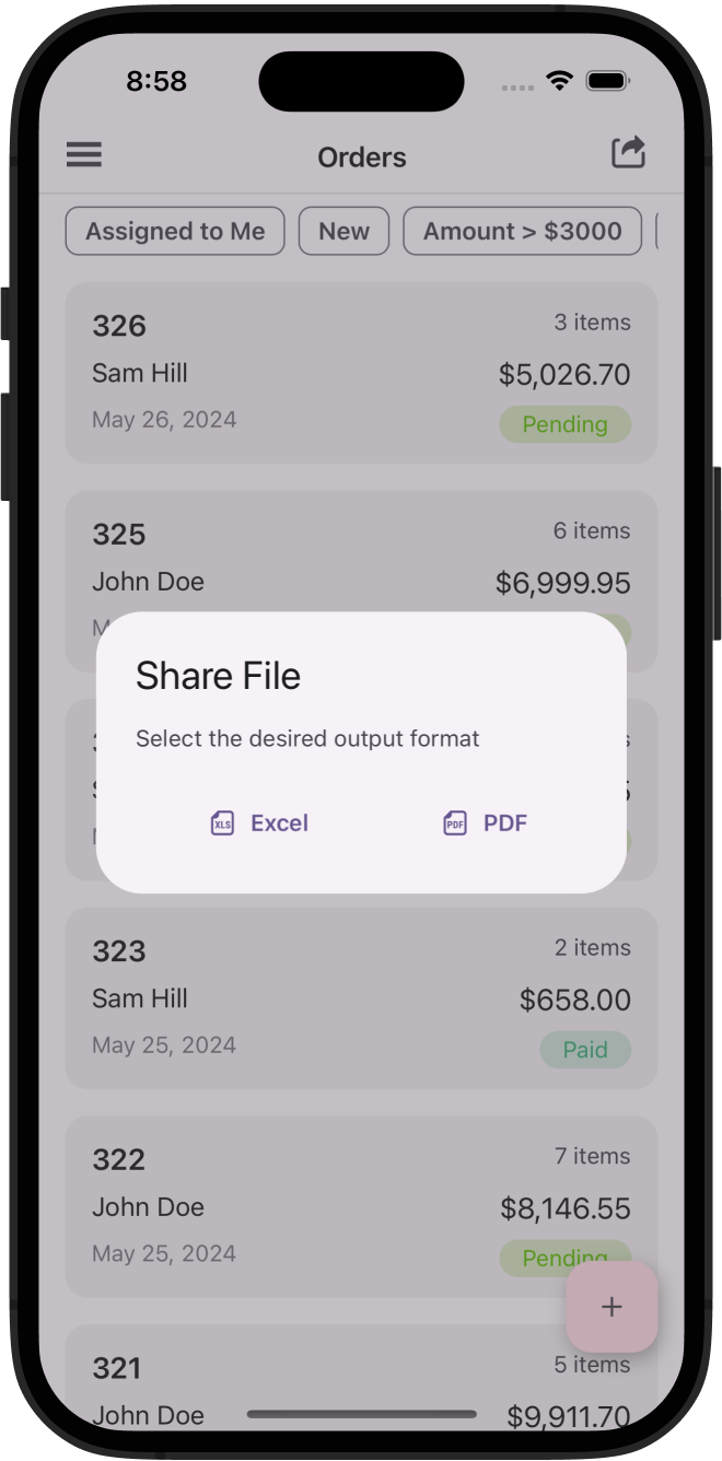 DeVexpress CRM 데모 -Datagrid Export