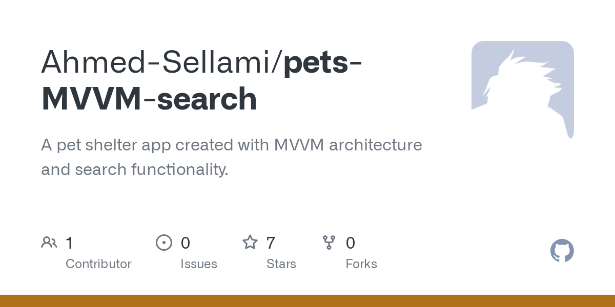pets MVVM search