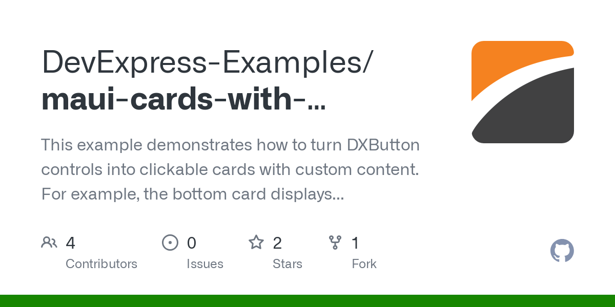 maui cards with custom content