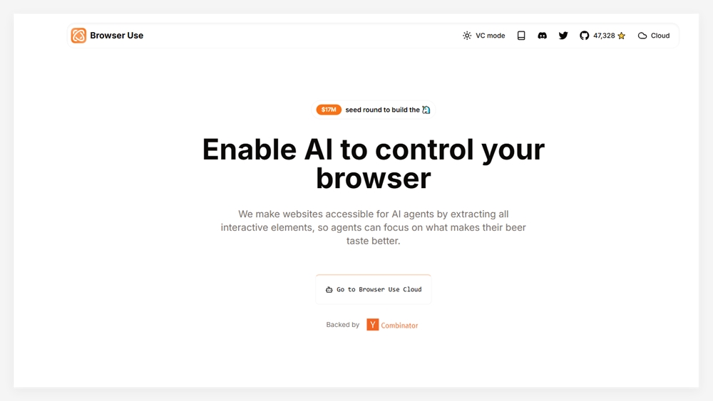 ブラウザの使用は、AIエージェントWebブラウジング「翻訳レイヤー」を作成するために1700万ドルの資金調達を受け取りました-AI記事