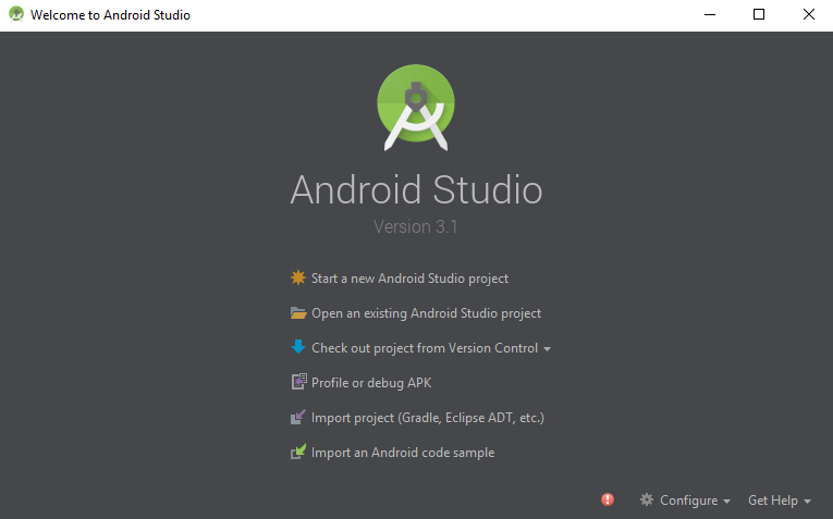 새로운 프로젝트 생성 1