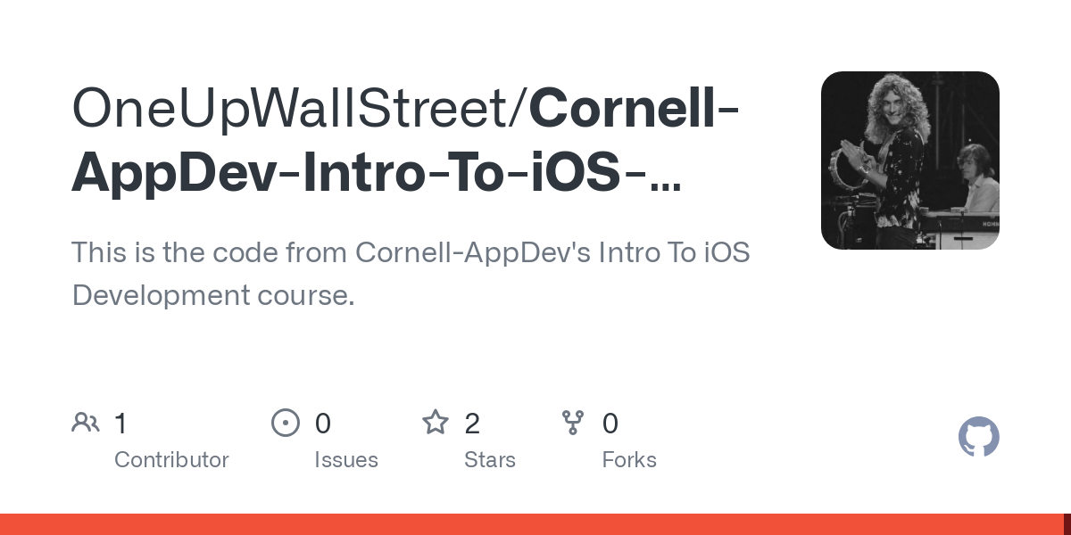 Cornell AppDev Intro To iOS Development Solutions