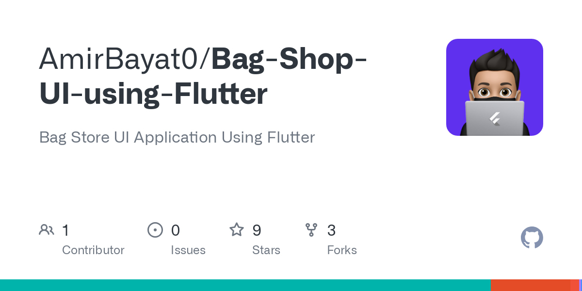 Bag Shop UI using Flutter