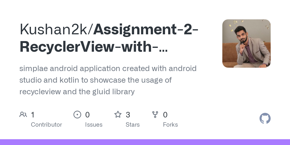 Assignment 2 RecyclerView with Intents