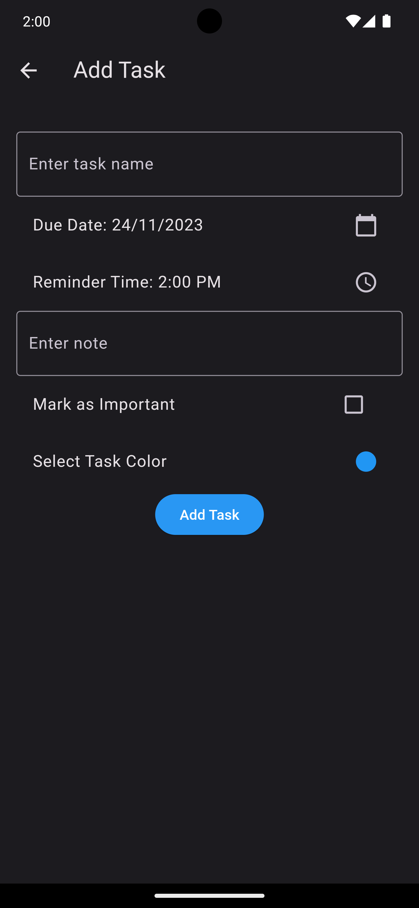 작업을 추가하십시오