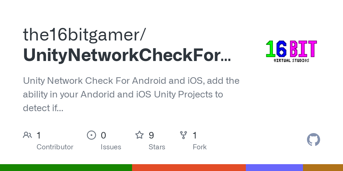 UnityNetworkCheckForAndroidandiOS