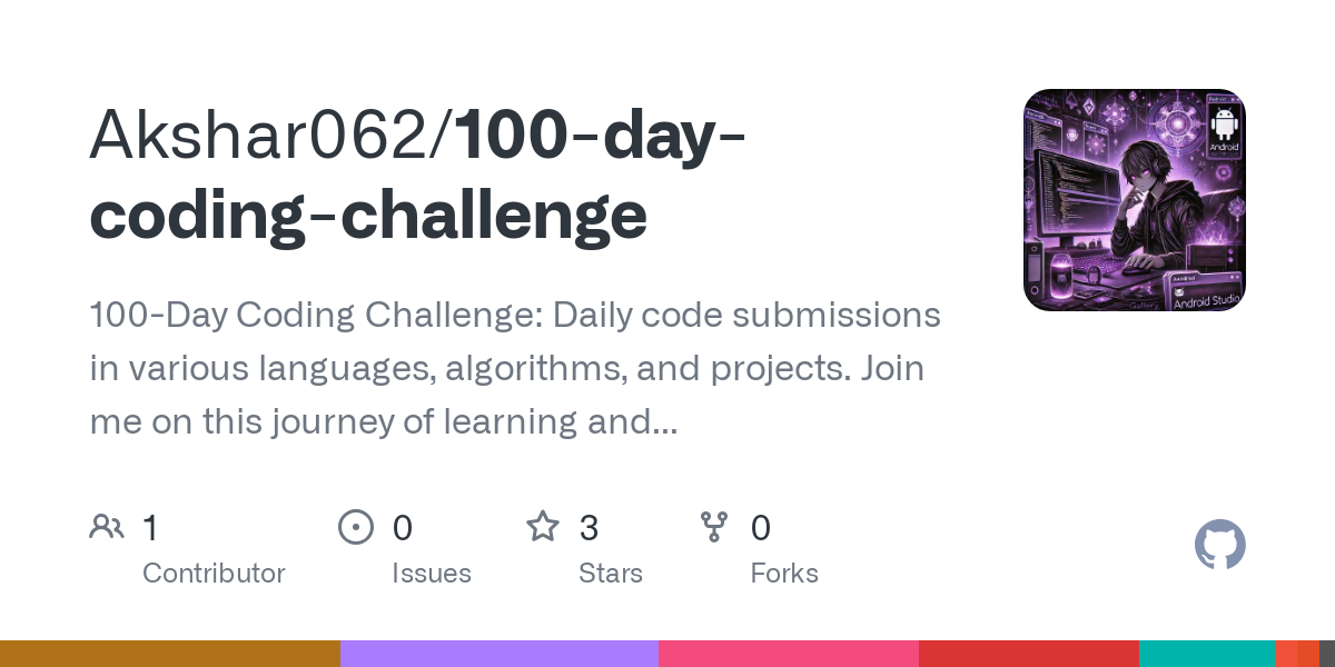100 day coding challenge