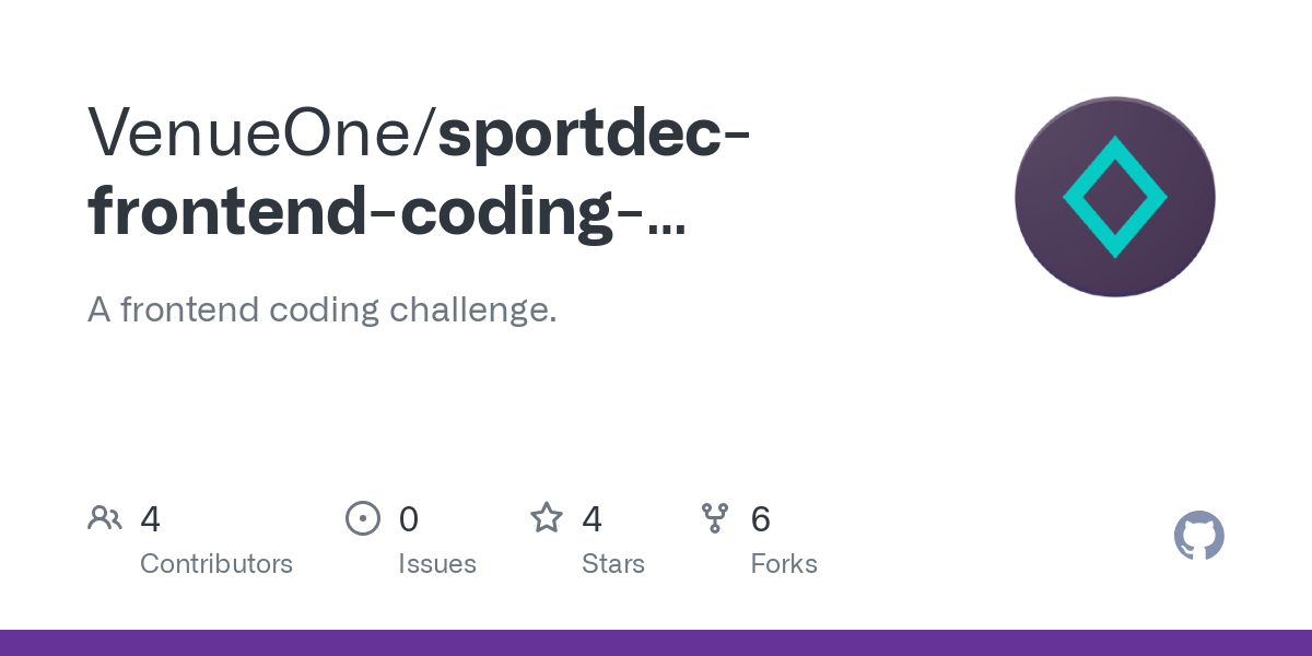 sportdec frontend coding challenge