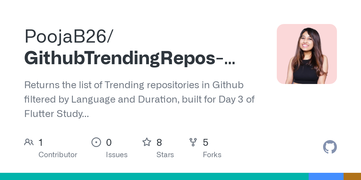 GithubTrendingRepos Flutter
