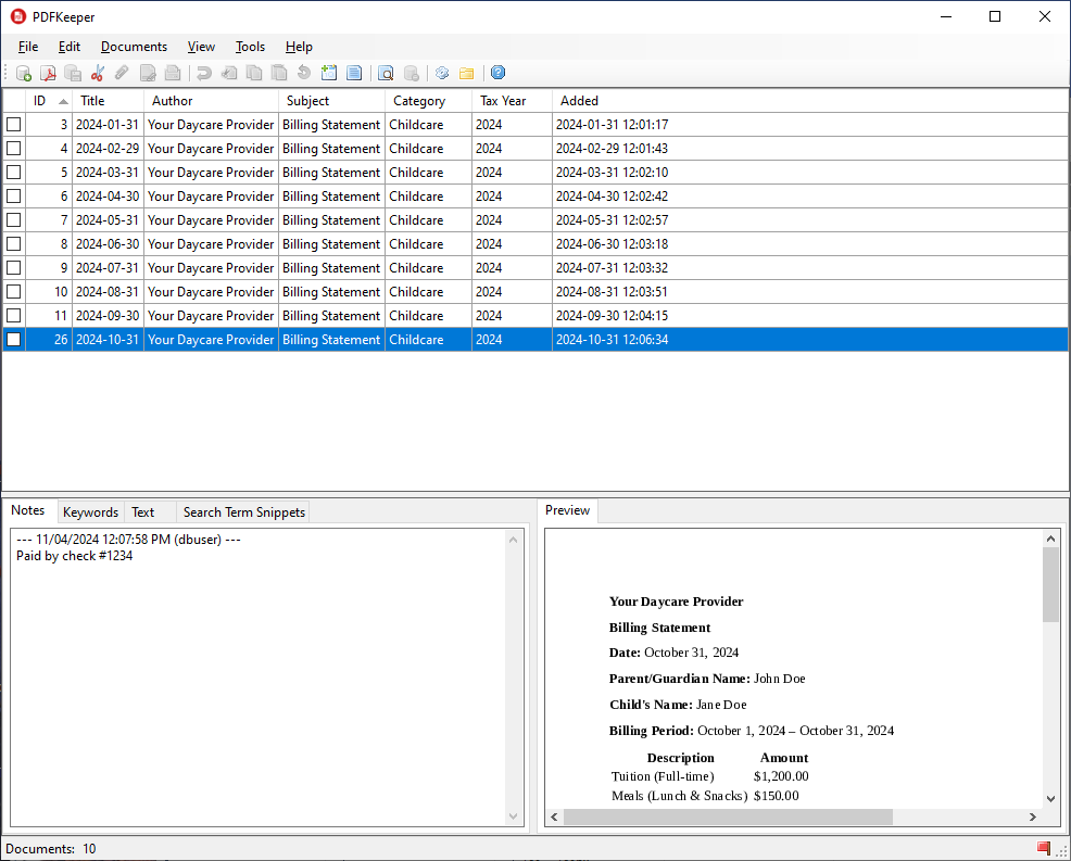 제품 이름 스크린 샷
