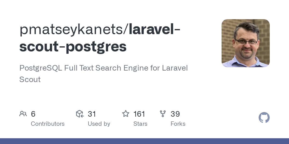 laravel scout postgres