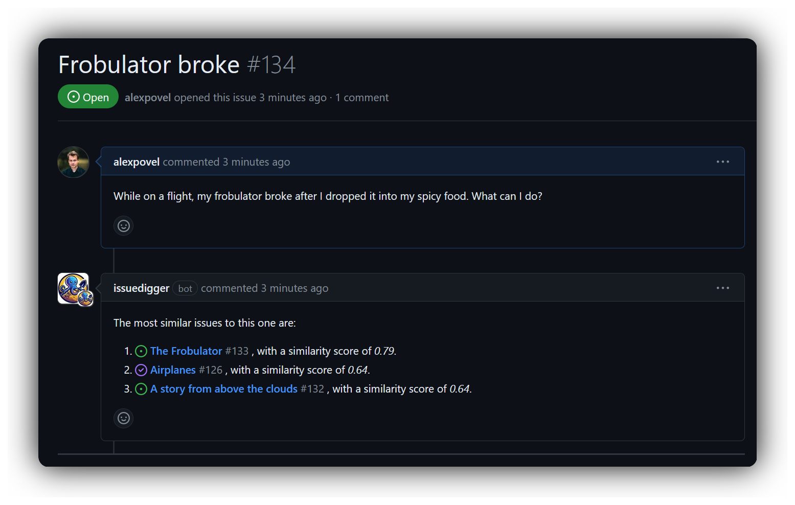 발행인 주석 스크린 샷