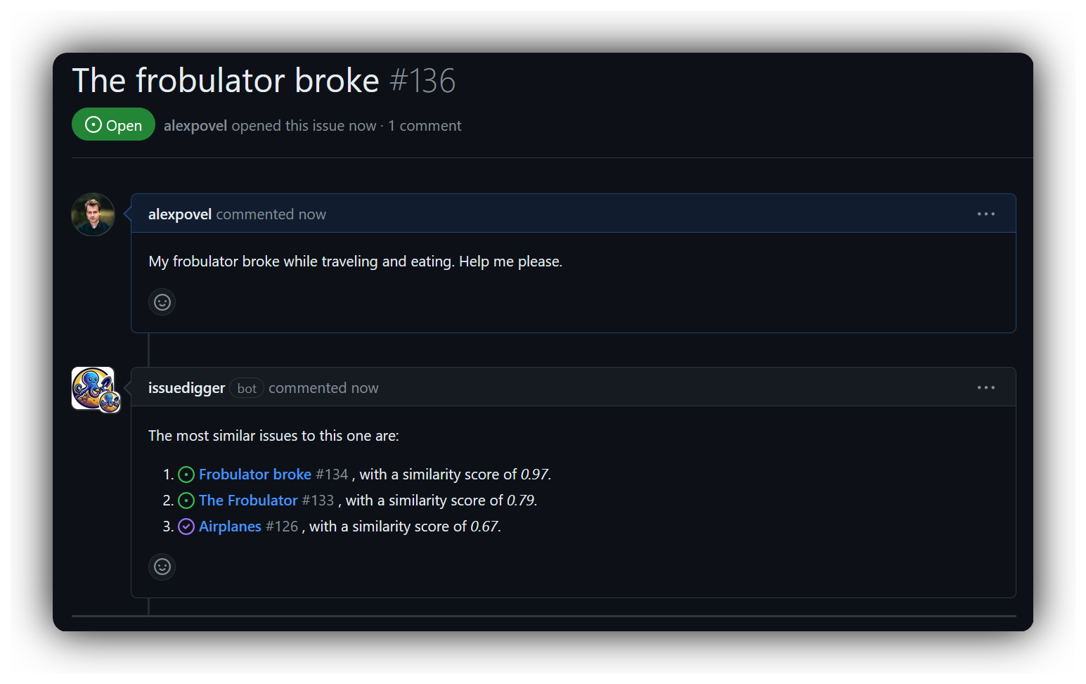 중복 문제 주석