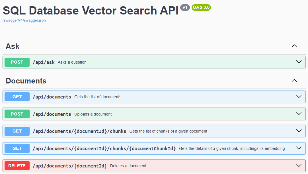 SQL 데이터베이스 벡터 검색